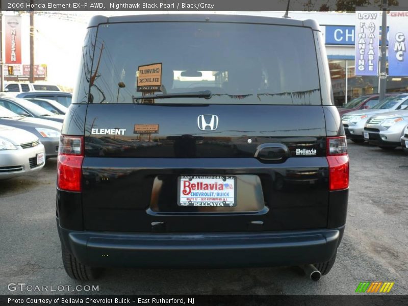 Nighthawk Black Pearl / Black/Gray 2006 Honda Element EX-P AWD