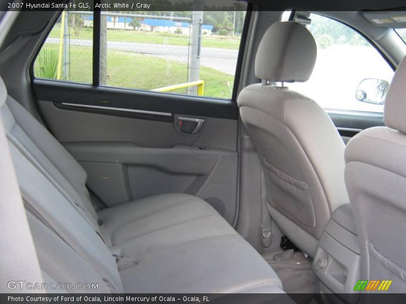 Arctic White / Gray 2007 Hyundai Santa Fe GLS