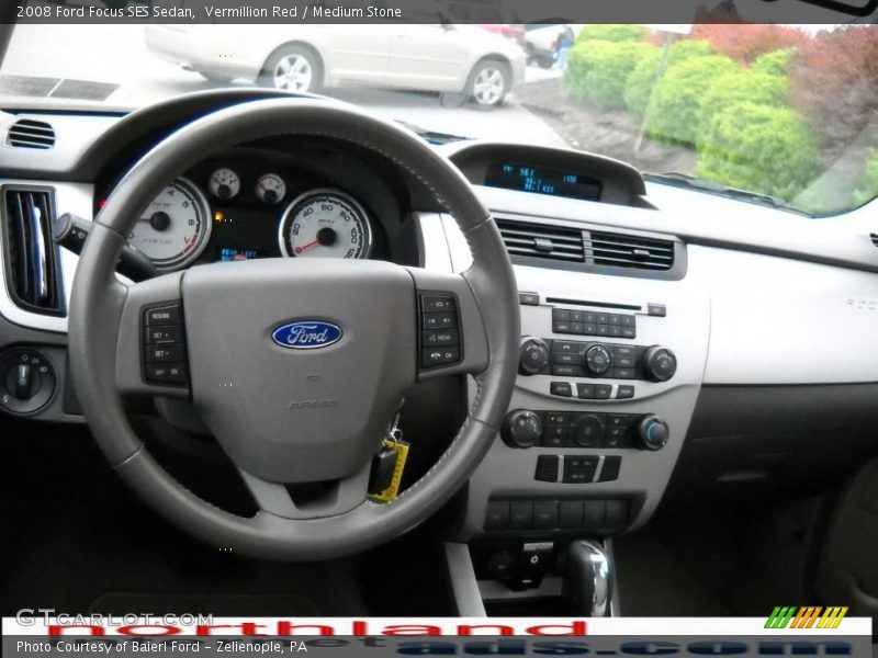 Vermillion Red / Medium Stone 2008 Ford Focus SES Sedan