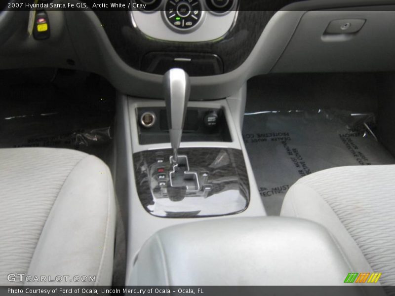 Arctic White / Gray 2007 Hyundai Santa Fe GLS