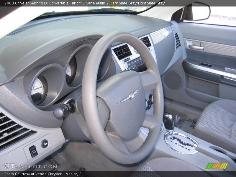 Bright Silver Metallic / Dark Slate Gray/Light Slate Gray 2008 Chrysler Sebring LX Convertible
