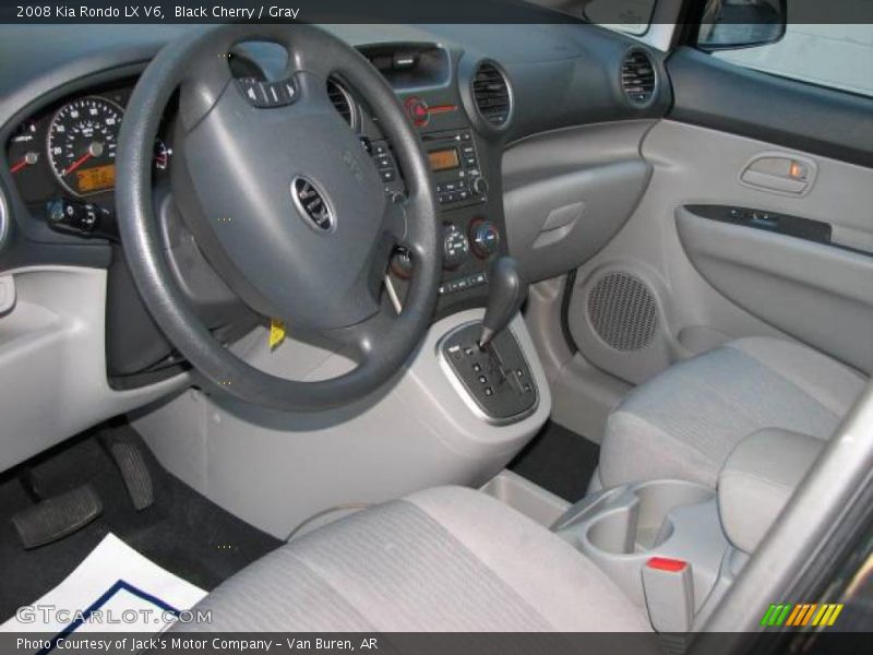 Black Cherry / Gray 2008 Kia Rondo LX V6