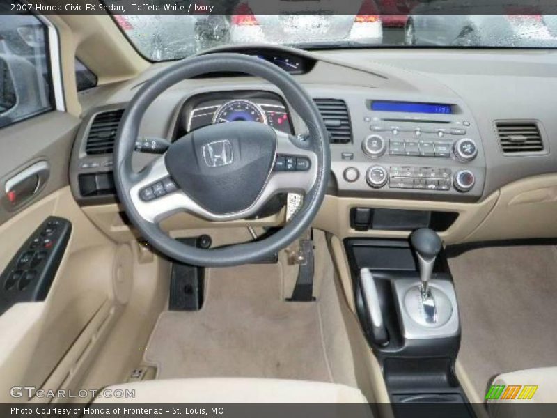 Taffeta White / Ivory 2007 Honda Civic EX Sedan
