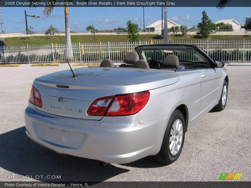 Bright Silver Metallic / Dark Slate Gray/Light Slate Gray 2008 Chrysler Sebring LX Convertible