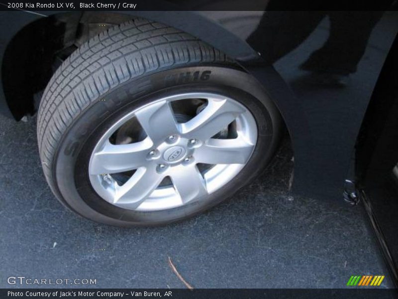 Black Cherry / Gray 2008 Kia Rondo LX V6