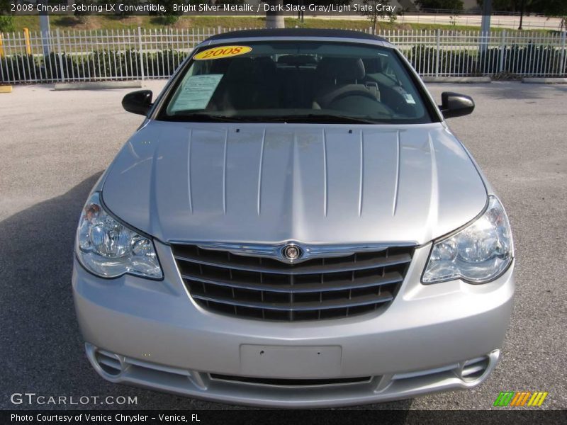 Bright Silver Metallic / Dark Slate Gray/Light Slate Gray 2008 Chrysler Sebring LX Convertible