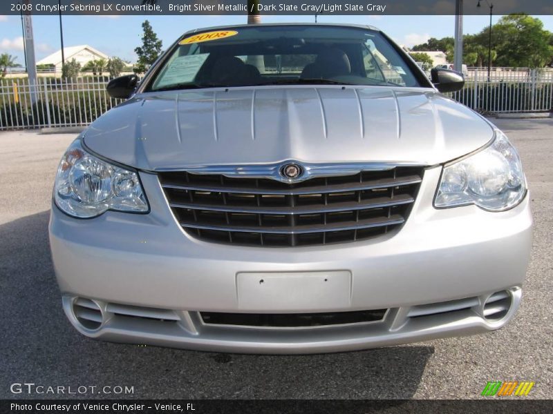 Bright Silver Metallic / Dark Slate Gray/Light Slate Gray 2008 Chrysler Sebring LX Convertible
