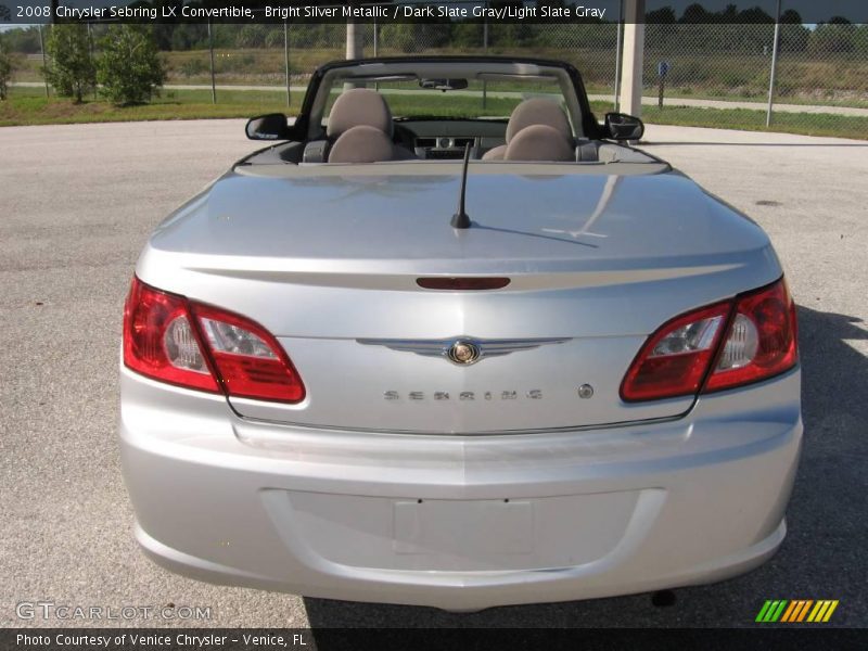Bright Silver Metallic / Dark Slate Gray/Light Slate Gray 2008 Chrysler Sebring LX Convertible