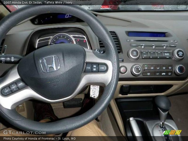Taffeta White / Ivory 2007 Honda Civic EX Sedan