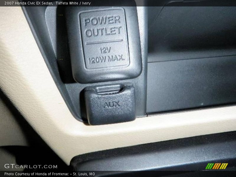 Taffeta White / Ivory 2007 Honda Civic EX Sedan