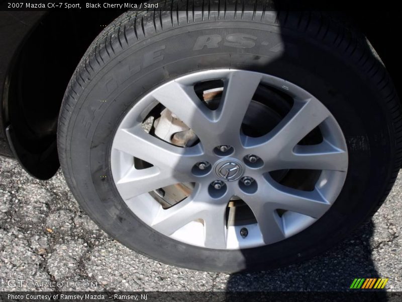 Black Cherry Mica / Sand 2007 Mazda CX-7 Sport