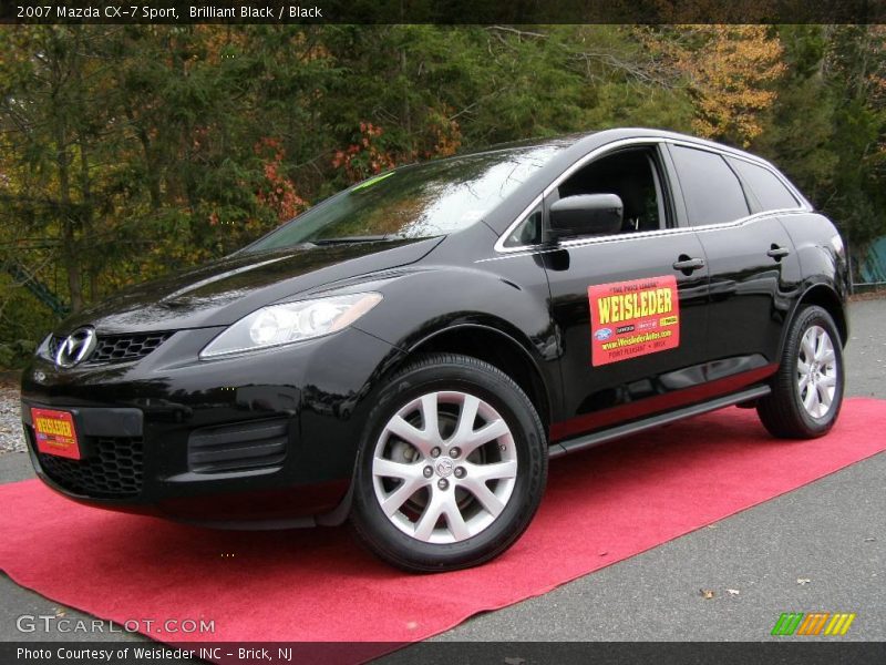Brilliant Black / Black 2007 Mazda CX-7 Sport
