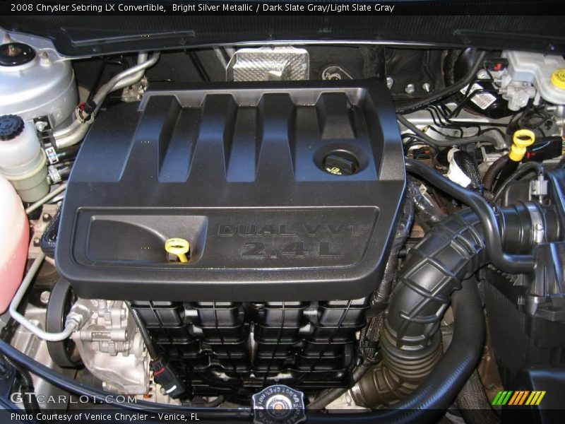 Bright Silver Metallic / Dark Slate Gray/Light Slate Gray 2008 Chrysler Sebring LX Convertible