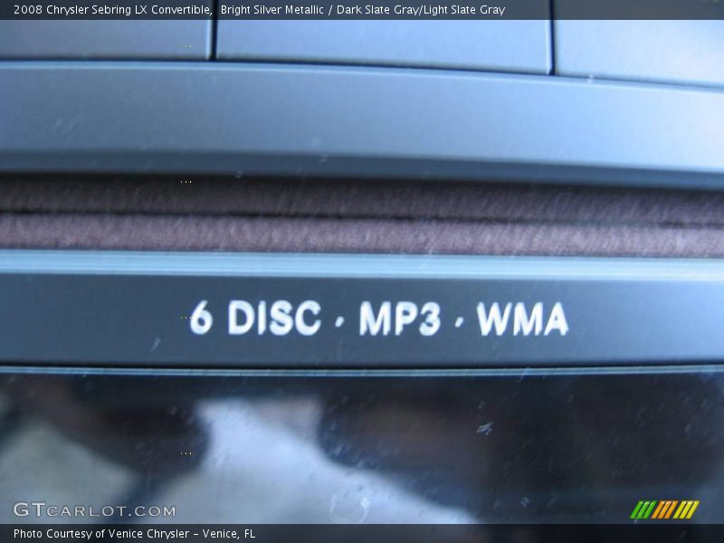 Bright Silver Metallic / Dark Slate Gray/Light Slate Gray 2008 Chrysler Sebring LX Convertible