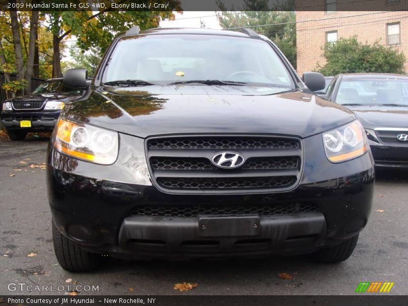 Ebony Black / Gray 2009 Hyundai Santa Fe GLS 4WD