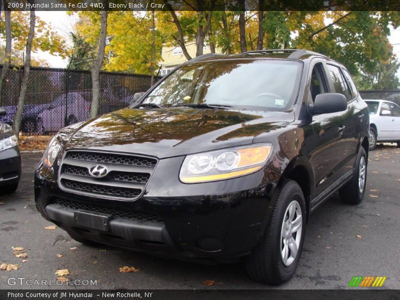 Ebony Black / Gray 2009 Hyundai Santa Fe GLS 4WD