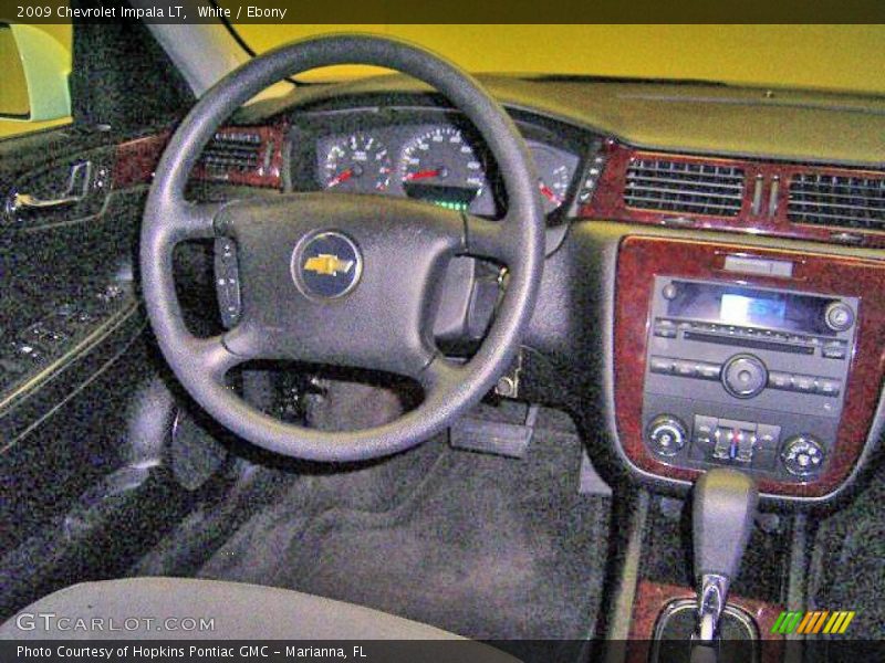 White / Ebony 2009 Chevrolet Impala LT
