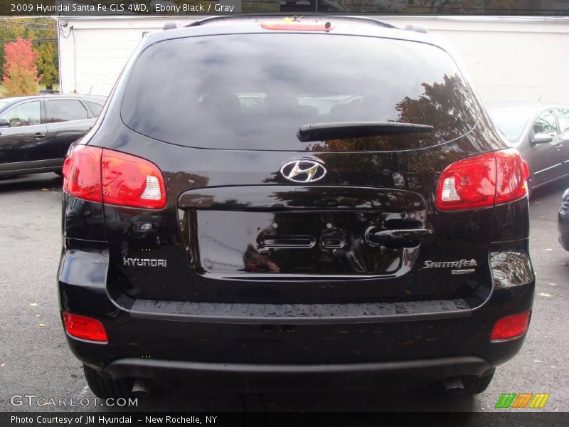 Ebony Black / Gray 2009 Hyundai Santa Fe GLS 4WD