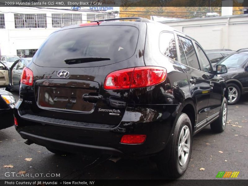 Ebony Black / Gray 2009 Hyundai Santa Fe GLS 4WD