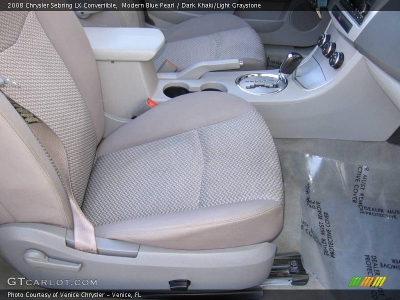 Modern Blue Pearl / Dark Khaki/Light Graystone 2008 Chrysler Sebring LX Convertible