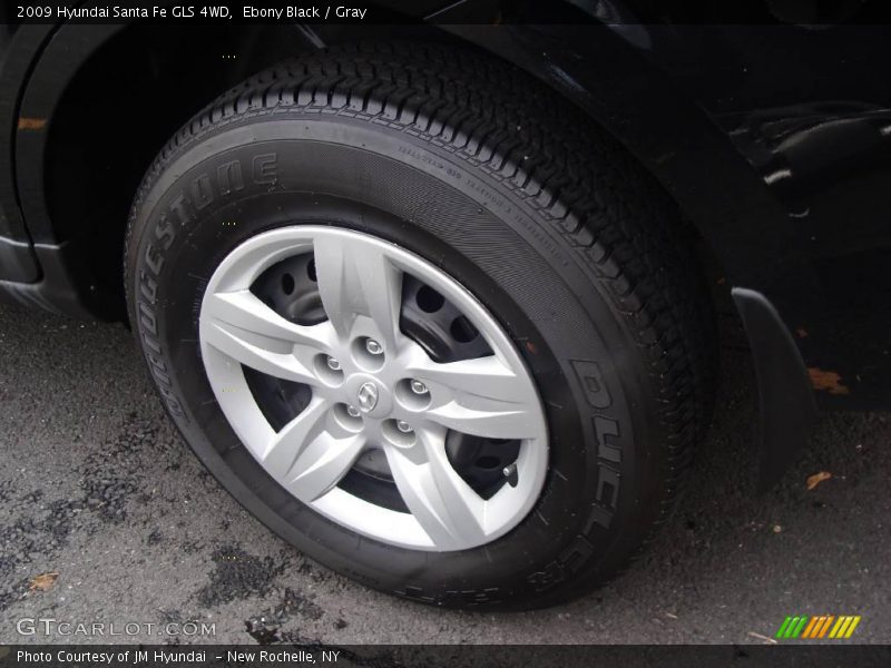 Ebony Black / Gray 2009 Hyundai Santa Fe GLS 4WD