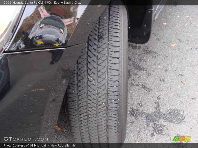 Ebony Black / Gray 2009 Hyundai Santa Fe GLS 4WD