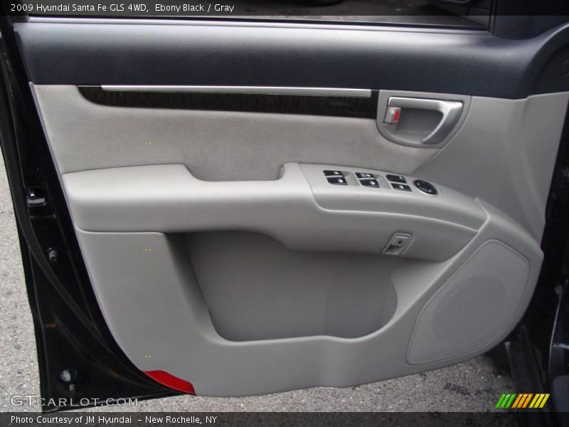 Ebony Black / Gray 2009 Hyundai Santa Fe GLS 4WD