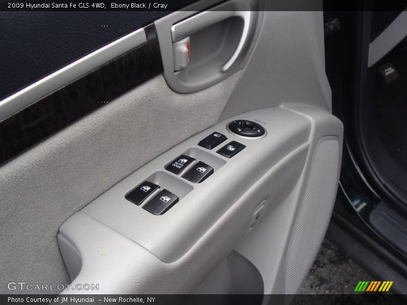 Ebony Black / Gray 2009 Hyundai Santa Fe GLS 4WD
