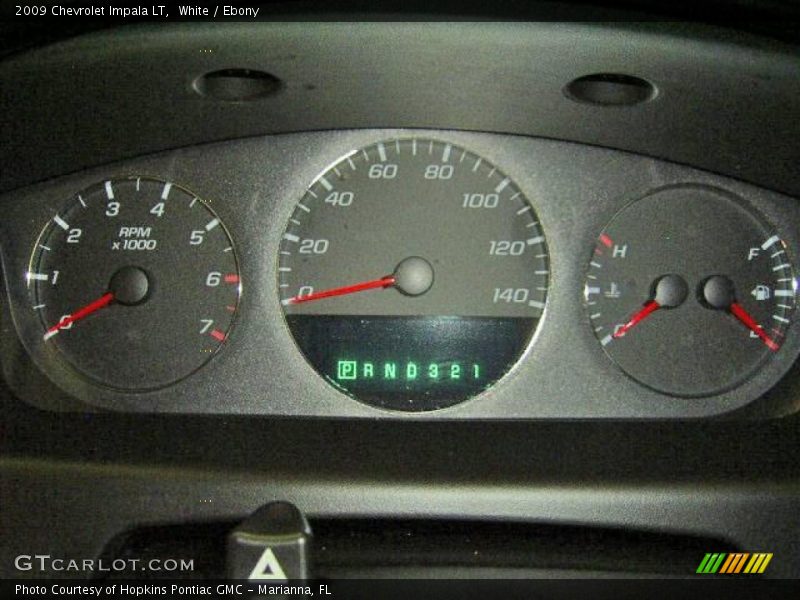 White / Ebony 2009 Chevrolet Impala LT