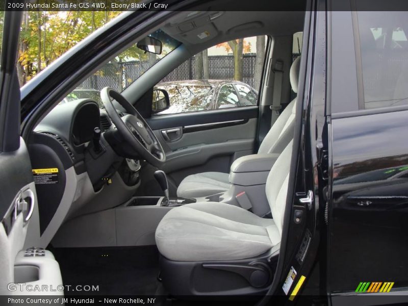 Ebony Black / Gray 2009 Hyundai Santa Fe GLS 4WD