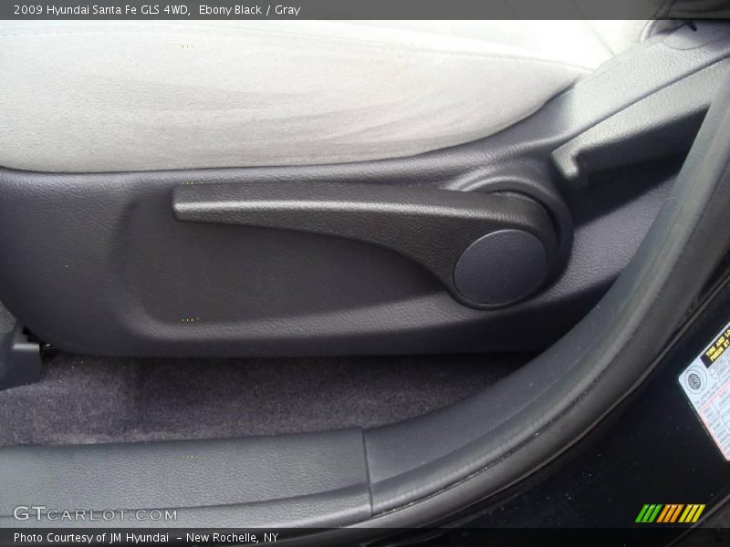 Ebony Black / Gray 2009 Hyundai Santa Fe GLS 4WD