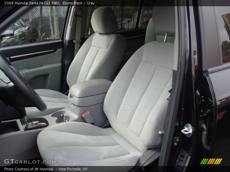 Ebony Black / Gray 2009 Hyundai Santa Fe GLS 4WD