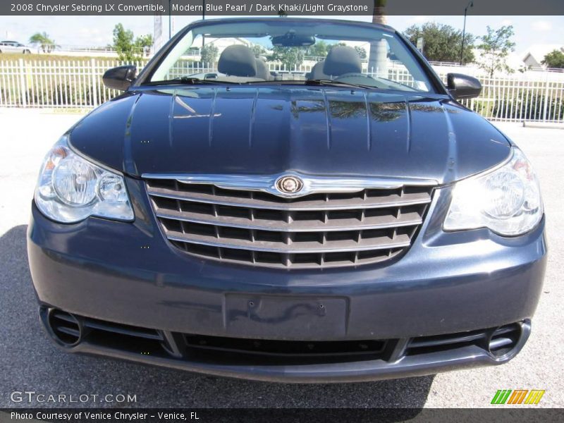 Modern Blue Pearl / Dark Khaki/Light Graystone 2008 Chrysler Sebring LX Convertible