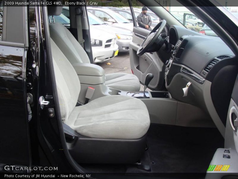 Ebony Black / Gray 2009 Hyundai Santa Fe GLS 4WD
