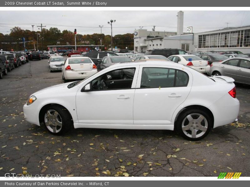 Summit White / Ebony 2009 Chevrolet Cobalt LT Sedan