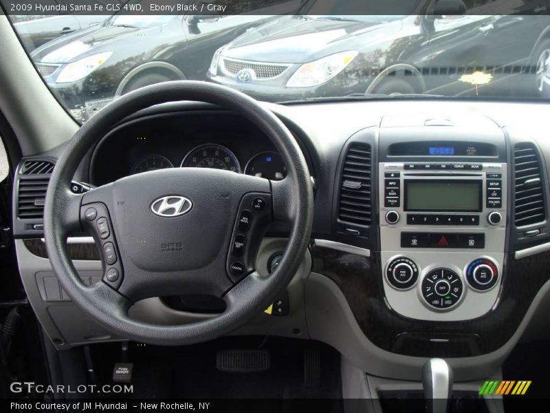 Ebony Black / Gray 2009 Hyundai Santa Fe GLS 4WD