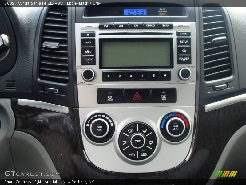 Ebony Black / Gray 2009 Hyundai Santa Fe GLS 4WD