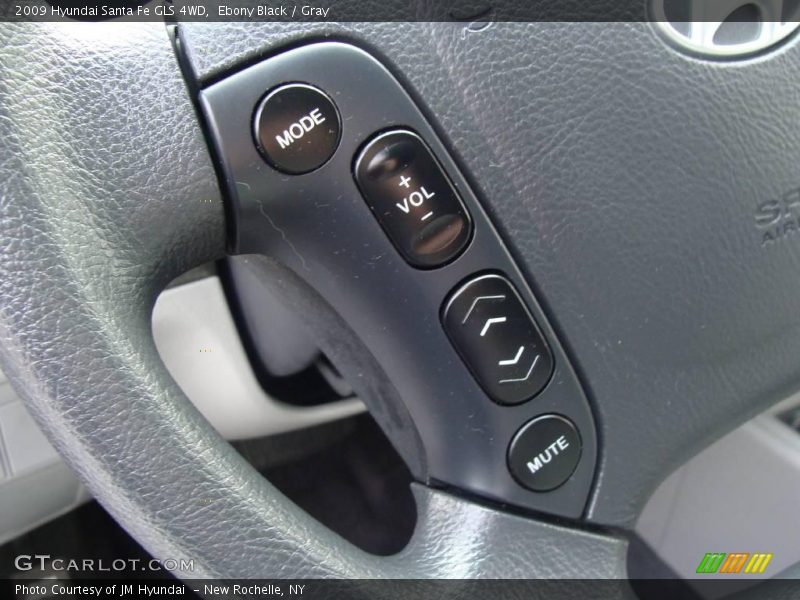 Ebony Black / Gray 2009 Hyundai Santa Fe GLS 4WD