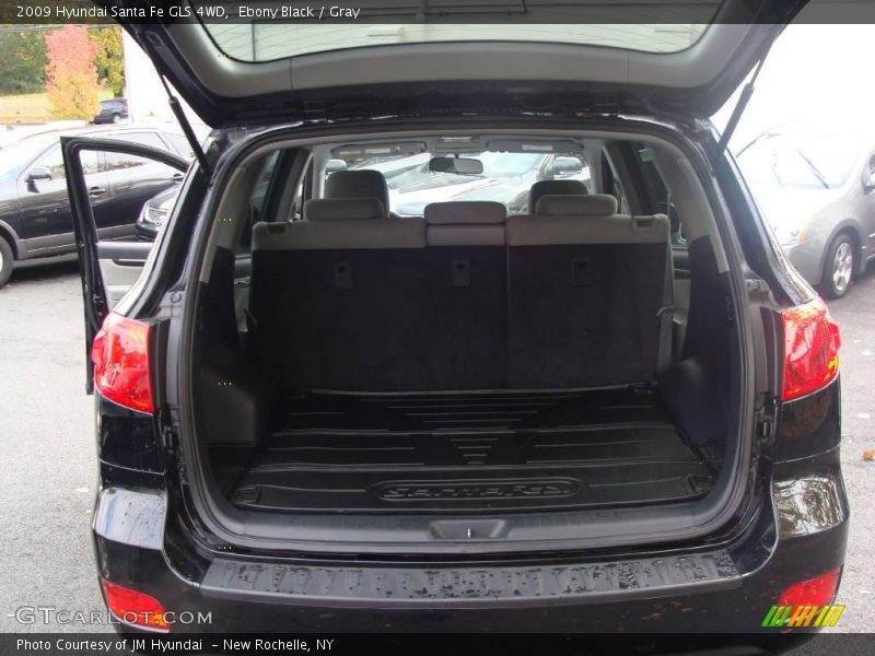 Ebony Black / Gray 2009 Hyundai Santa Fe GLS 4WD