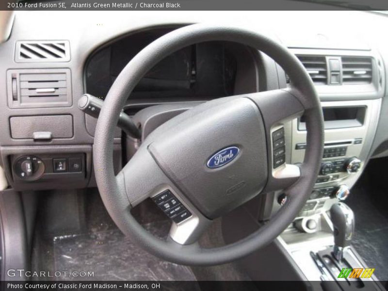 Atlantis Green Metallic / Charcoal Black 2010 Ford Fusion SE
