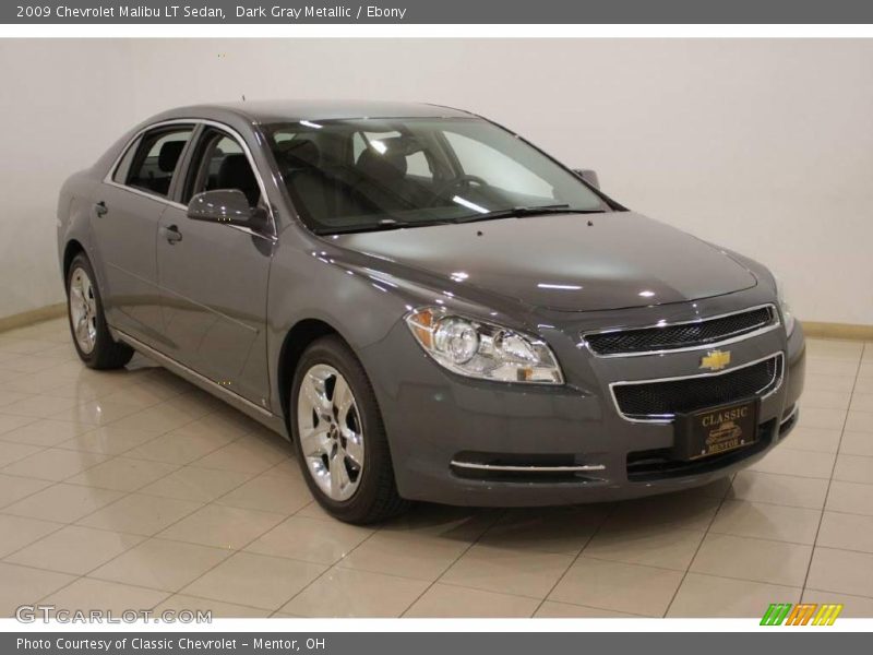 Dark Gray Metallic / Ebony 2009 Chevrolet Malibu LT Sedan