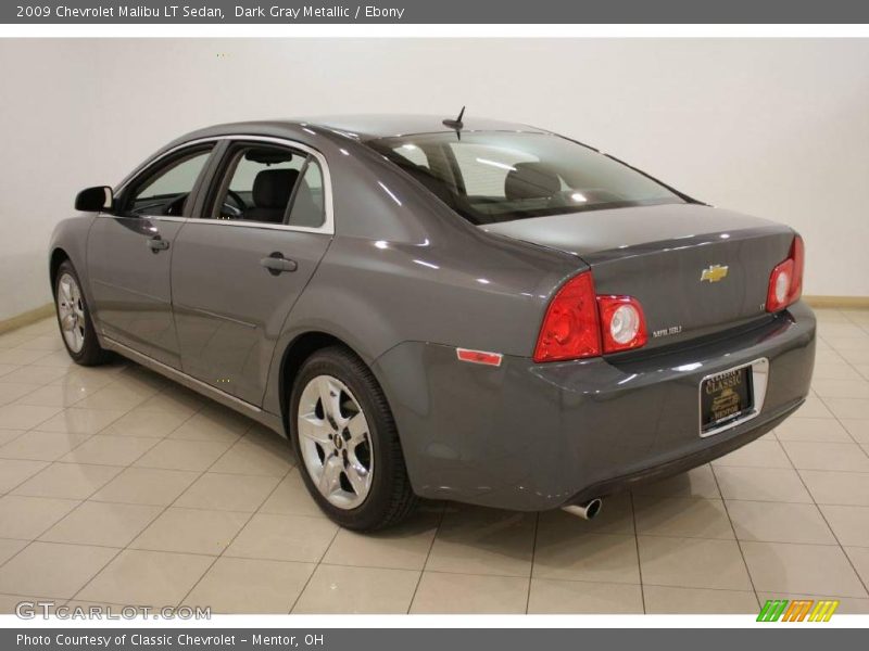 Dark Gray Metallic / Ebony 2009 Chevrolet Malibu LT Sedan