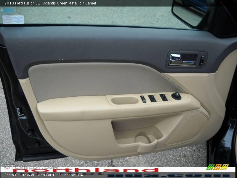 Atlantis Green Metallic / Camel 2010 Ford Fusion SE