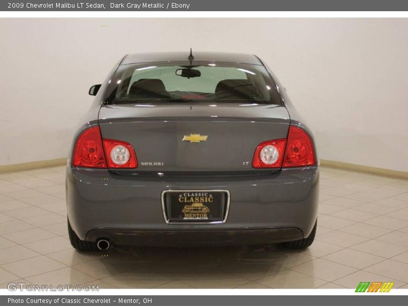 Dark Gray Metallic / Ebony 2009 Chevrolet Malibu LT Sedan