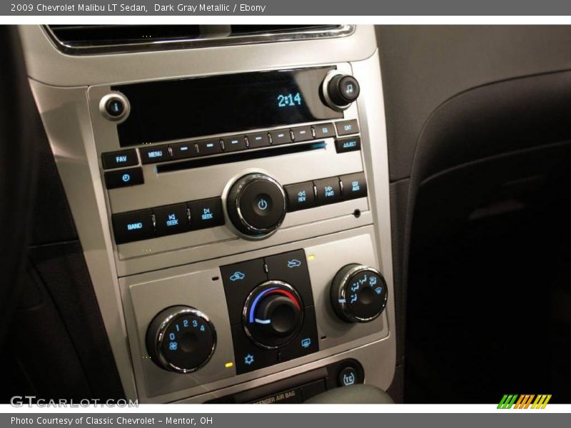 Dark Gray Metallic / Ebony 2009 Chevrolet Malibu LT Sedan