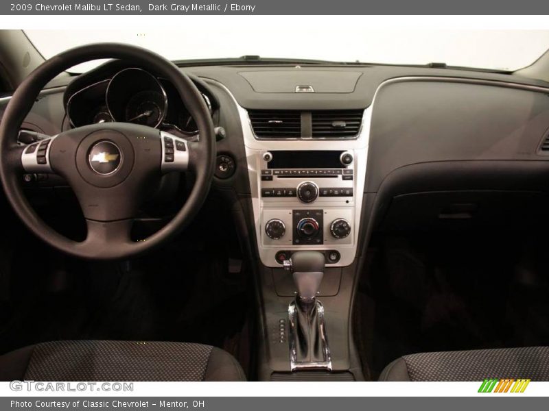Dark Gray Metallic / Ebony 2009 Chevrolet Malibu LT Sedan