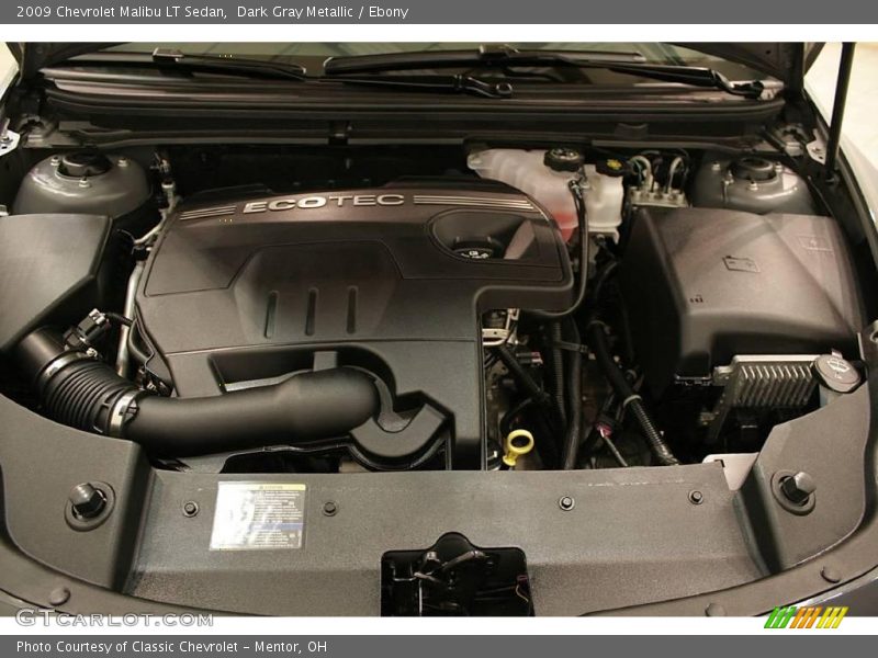 Dark Gray Metallic / Ebony 2009 Chevrolet Malibu LT Sedan