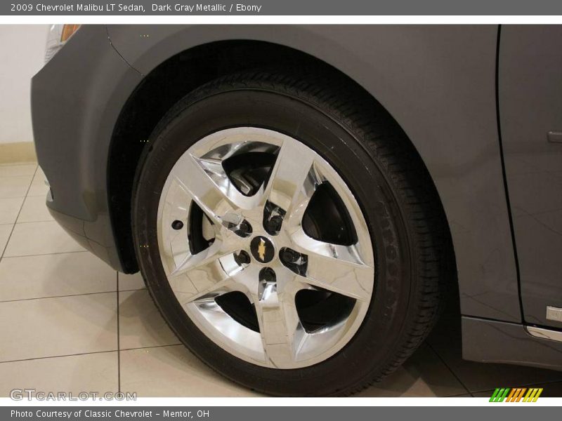 Dark Gray Metallic / Ebony 2009 Chevrolet Malibu LT Sedan