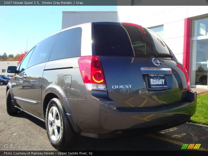 Smoke Gray Metallic / Gray 2007 Nissan Quest 3.5