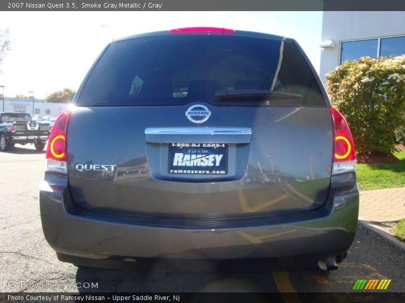 Smoke Gray Metallic / Gray 2007 Nissan Quest 3.5